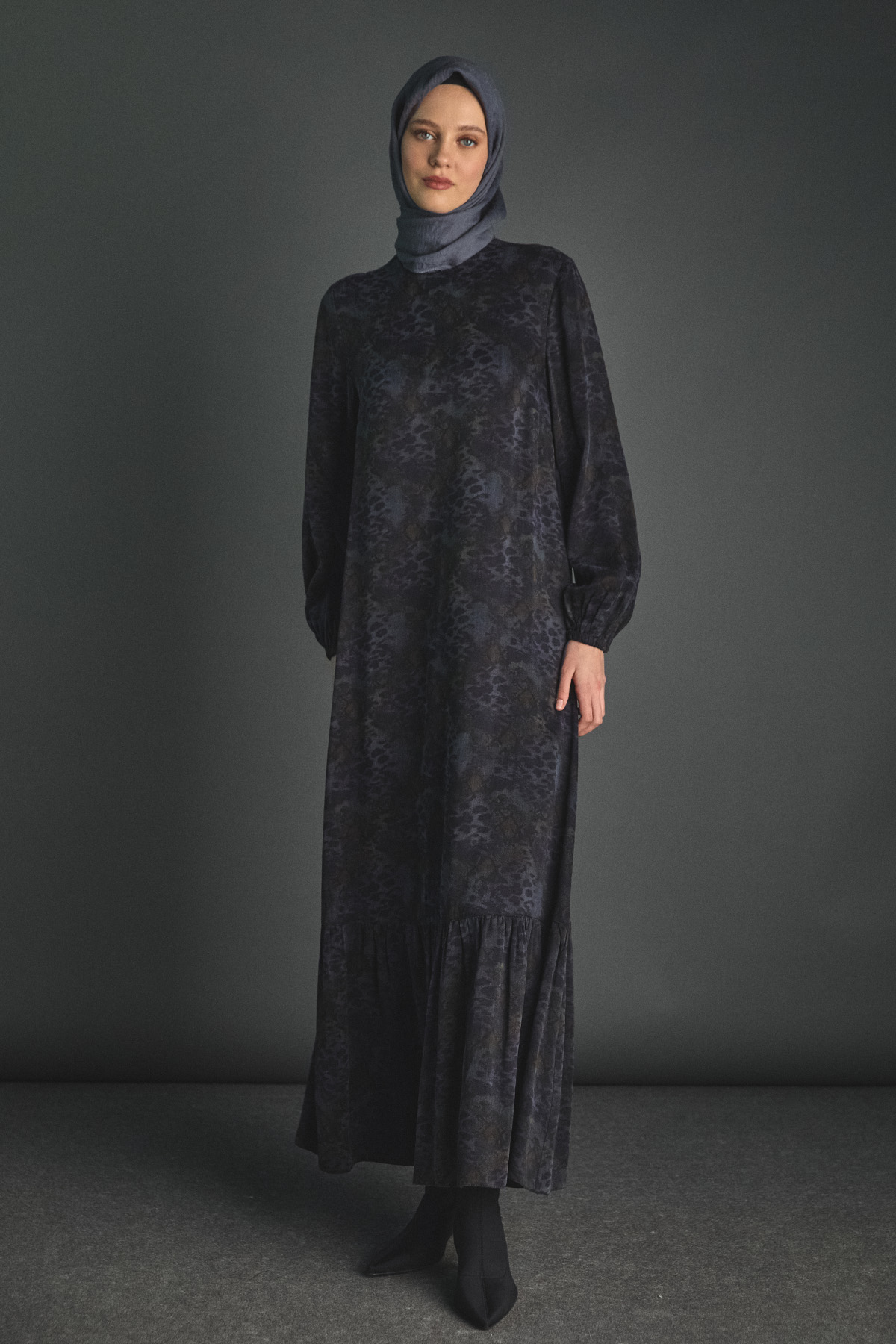 Desenli Lyocell İkili Takım