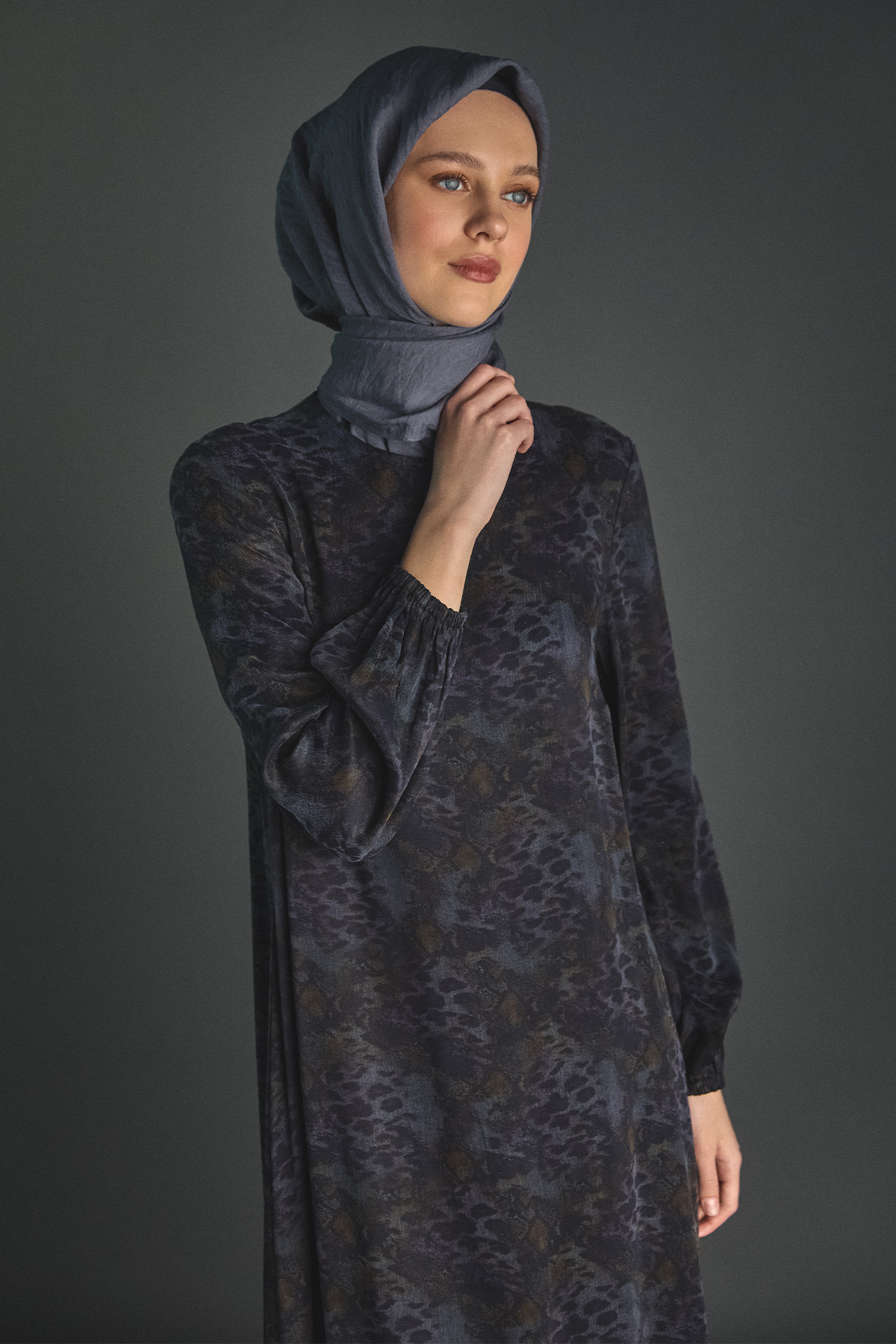 Desenli Lyocell İkili Takım