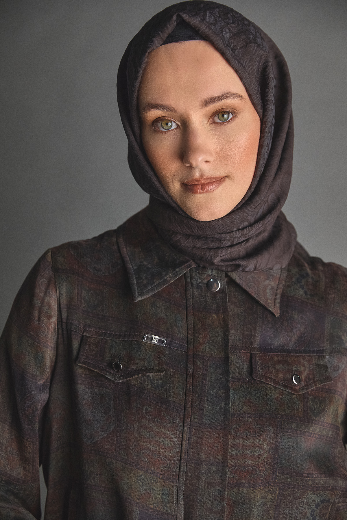 Desenli Lyocell İkili Takım