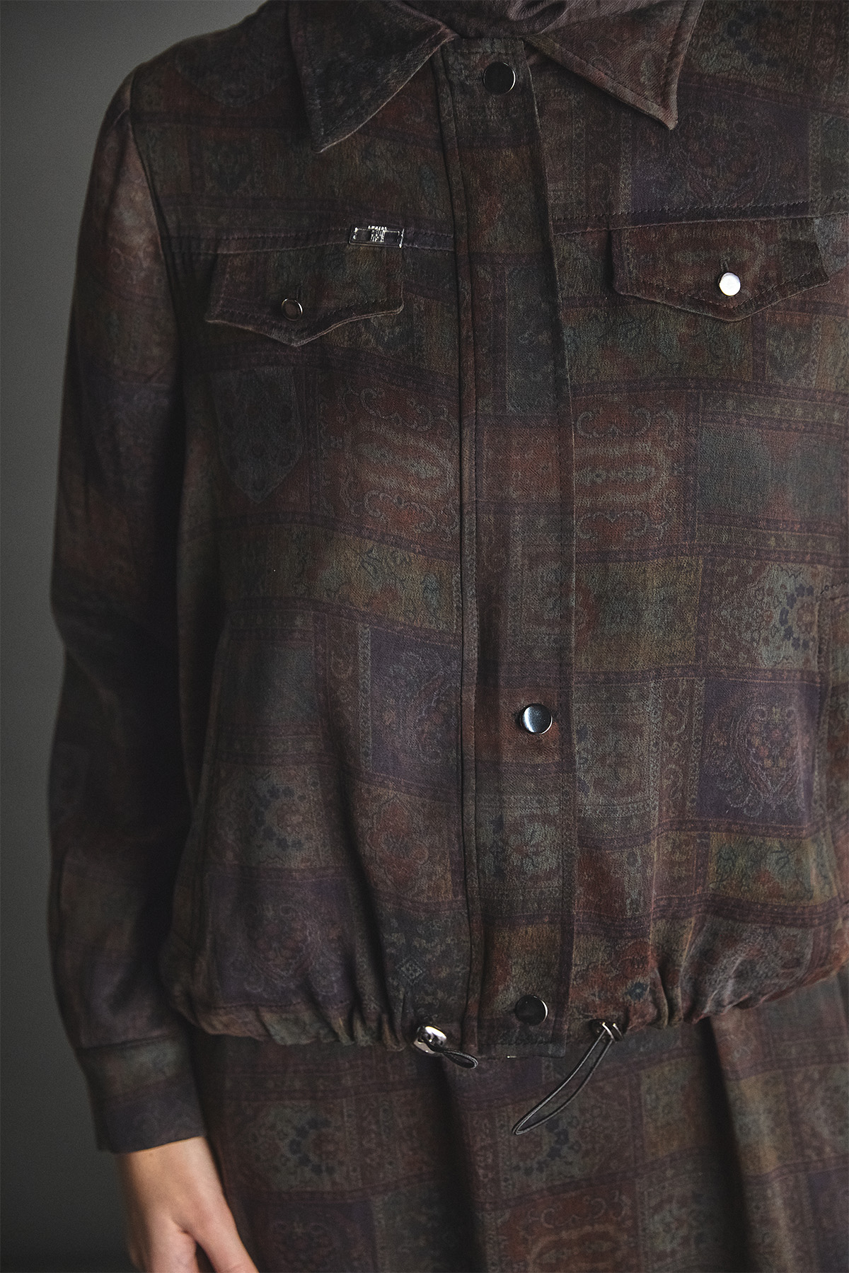 Desenli Lyocell İkili Takım