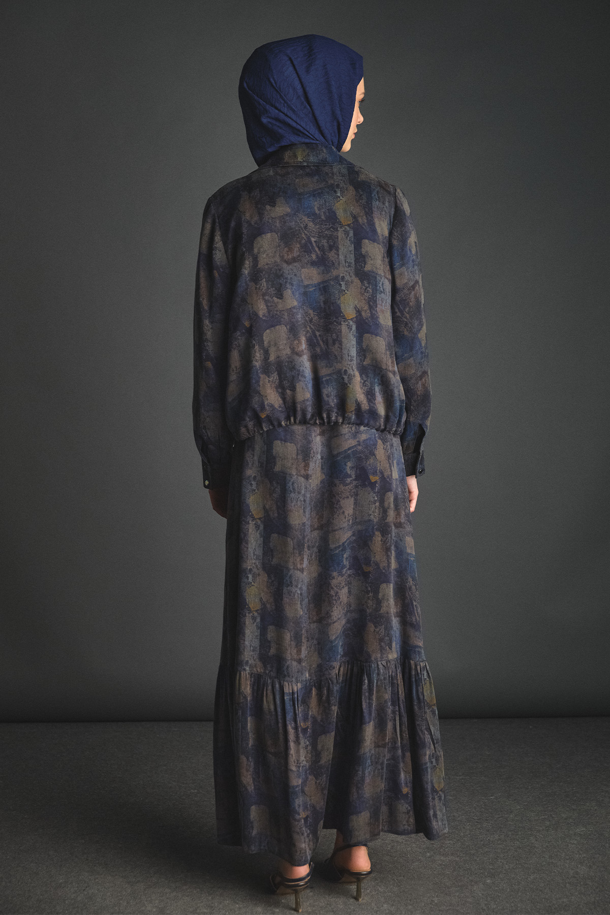 Desenli Lyocell İkili Takım