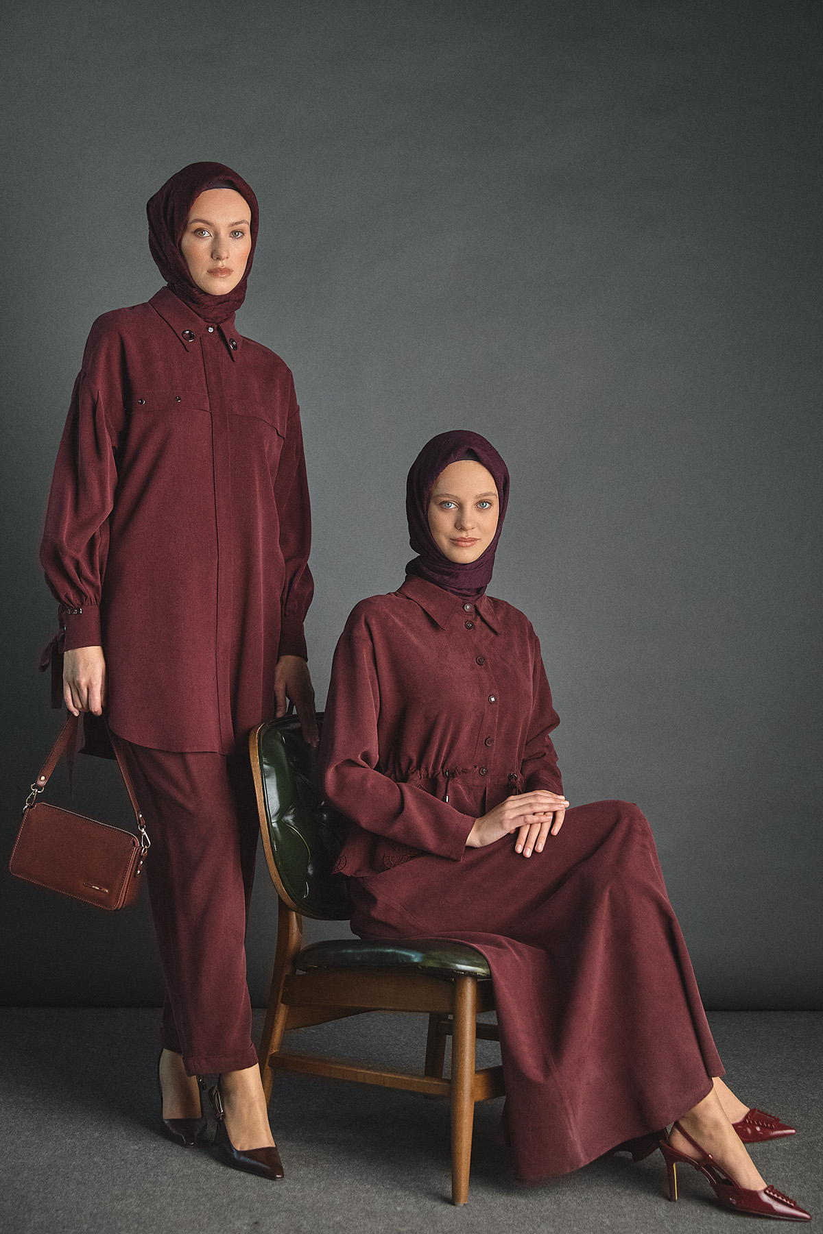 Nakışlı Lyocell Elbise