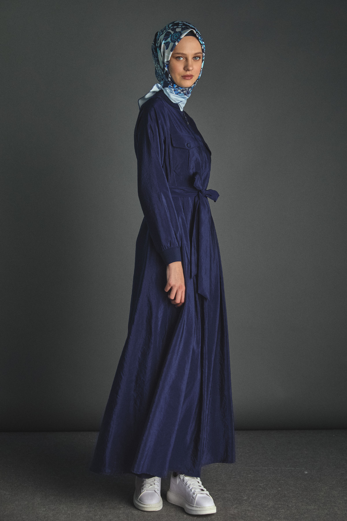 Kuşaklı Bomber Elbise