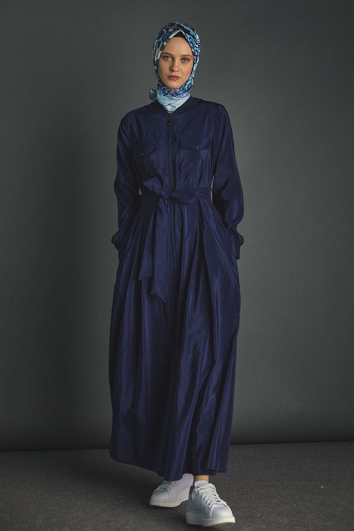 Kuşaklı Bomber Elbise