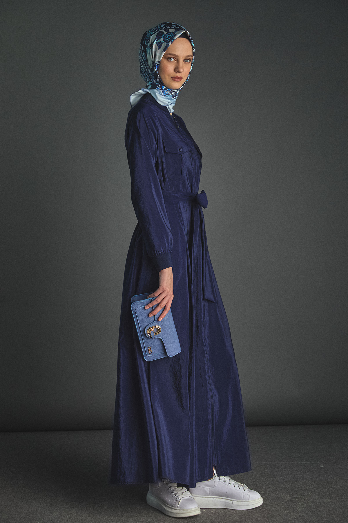 Kuşaklı Bomber Elbise