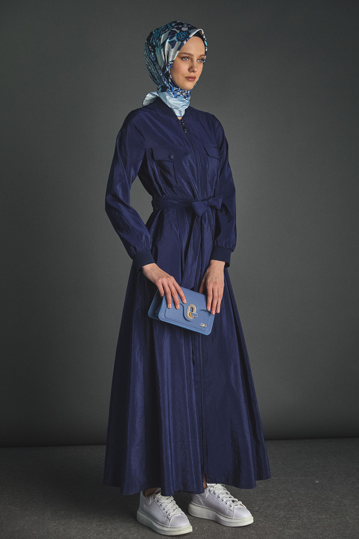 Kuşaklı Bomber Elbise