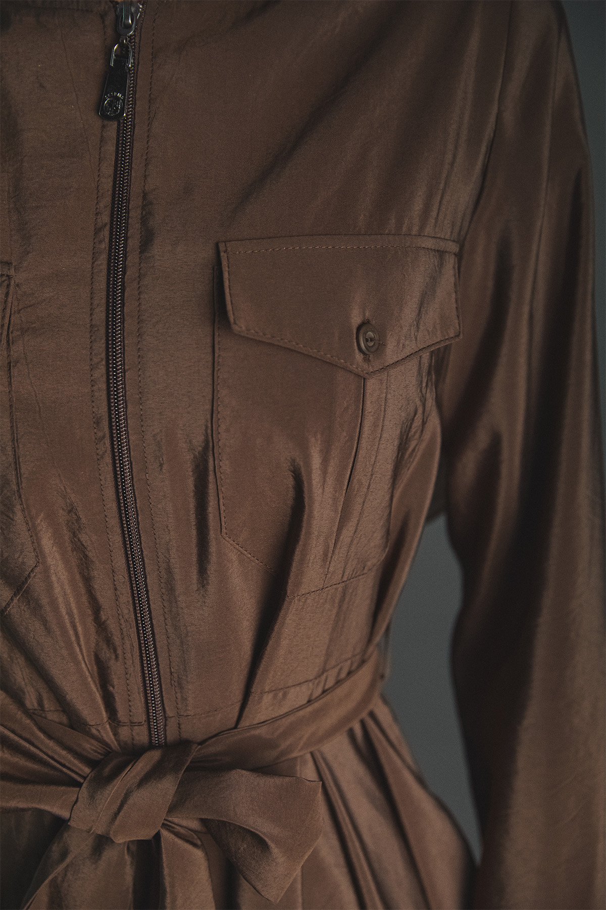 Kuşaklı Bomber Elbise