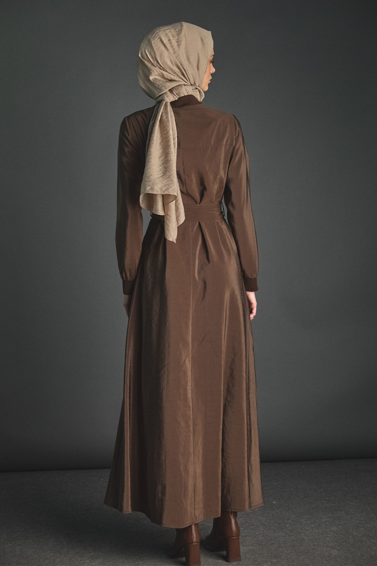 Kuşaklı Bomber Elbise