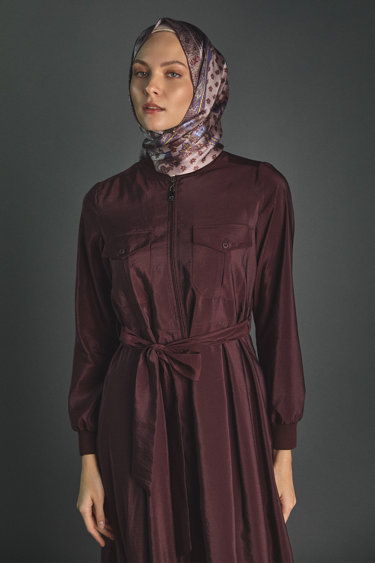 Kuşaklı Bomber Elbise