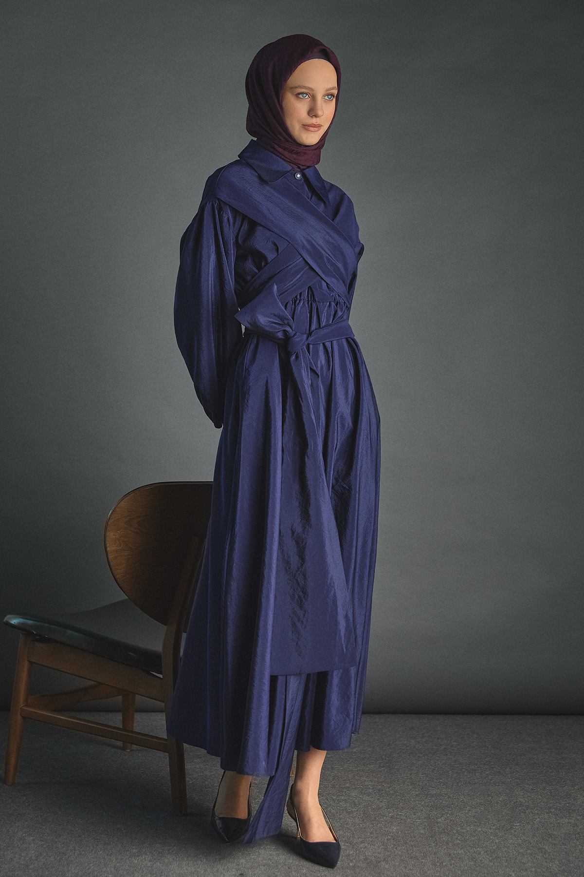 Uzun Kuşaklı Paraşüt Elbise