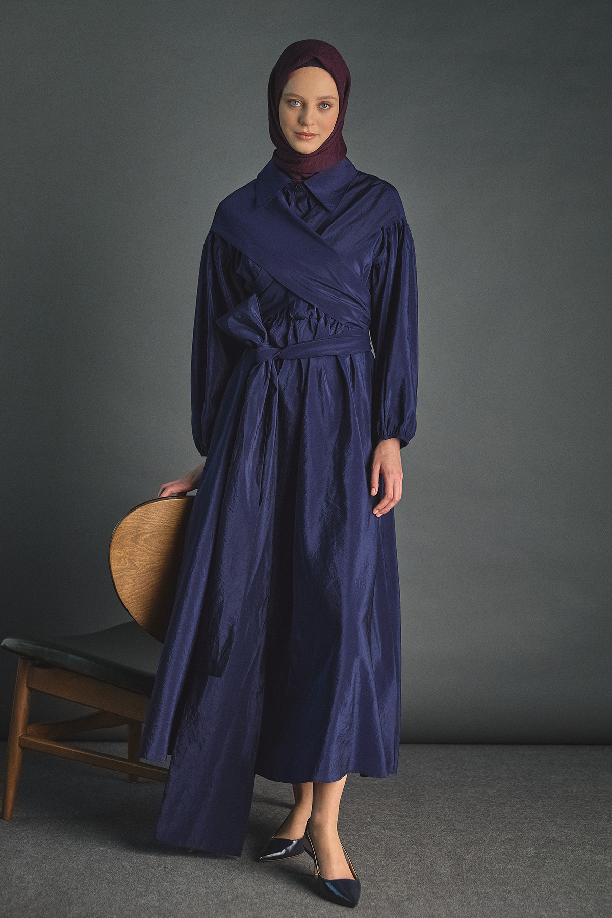 Uzun Kuşaklı Paraşüt Elbise