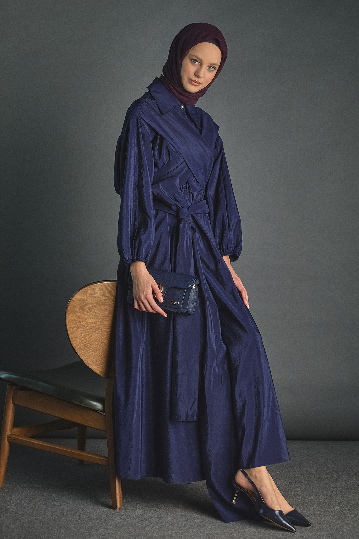 Uzun Kuşaklı Paraşüt Elbise