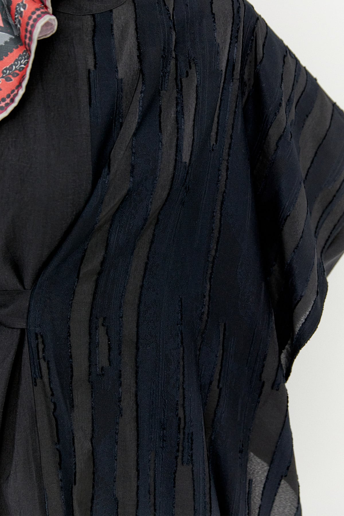 Kuşaklı Pelerin Parçalı Elbise, Tesettür Giyim