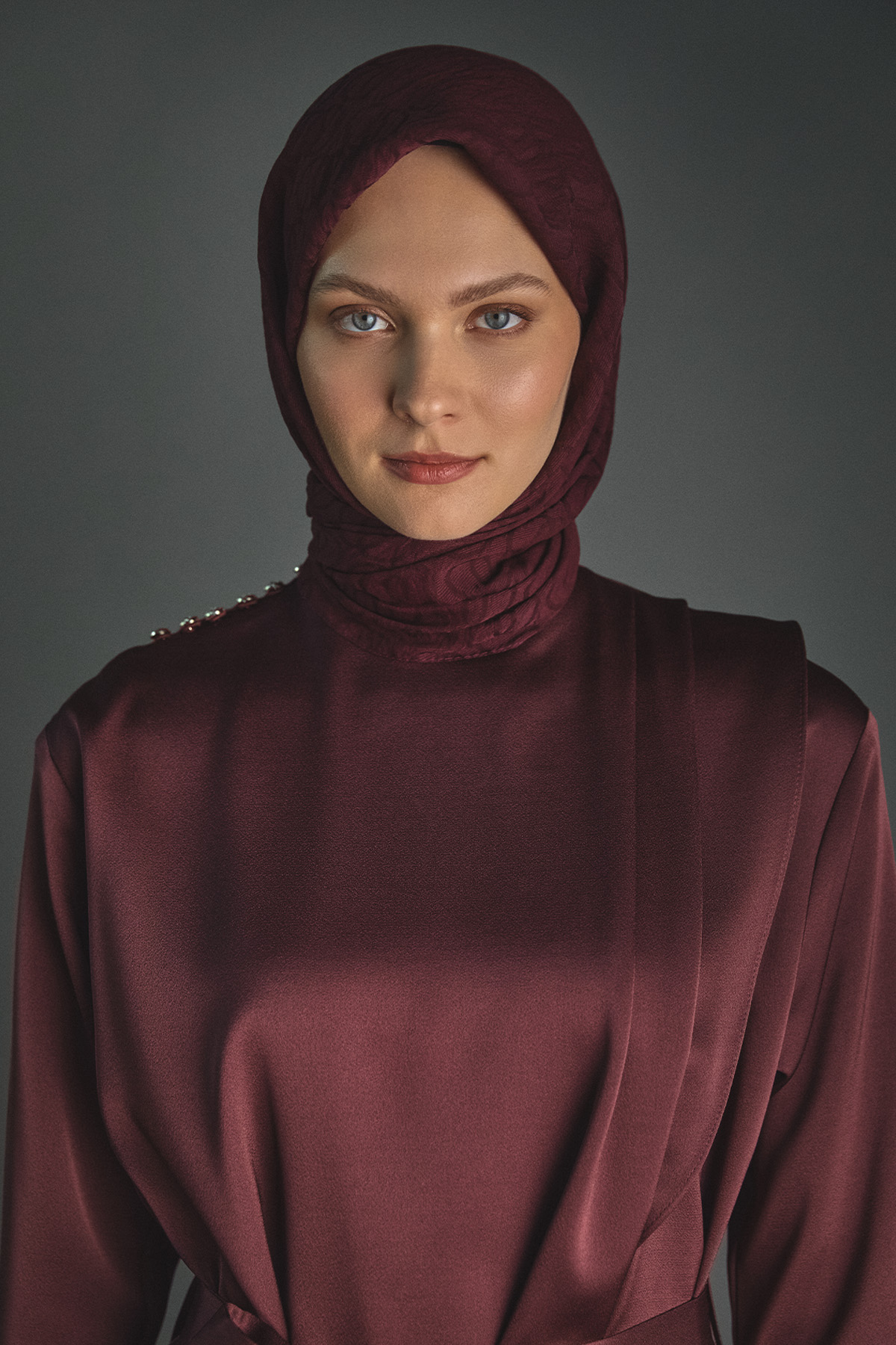 Yuvarlak Desenli Viskon Eşarp