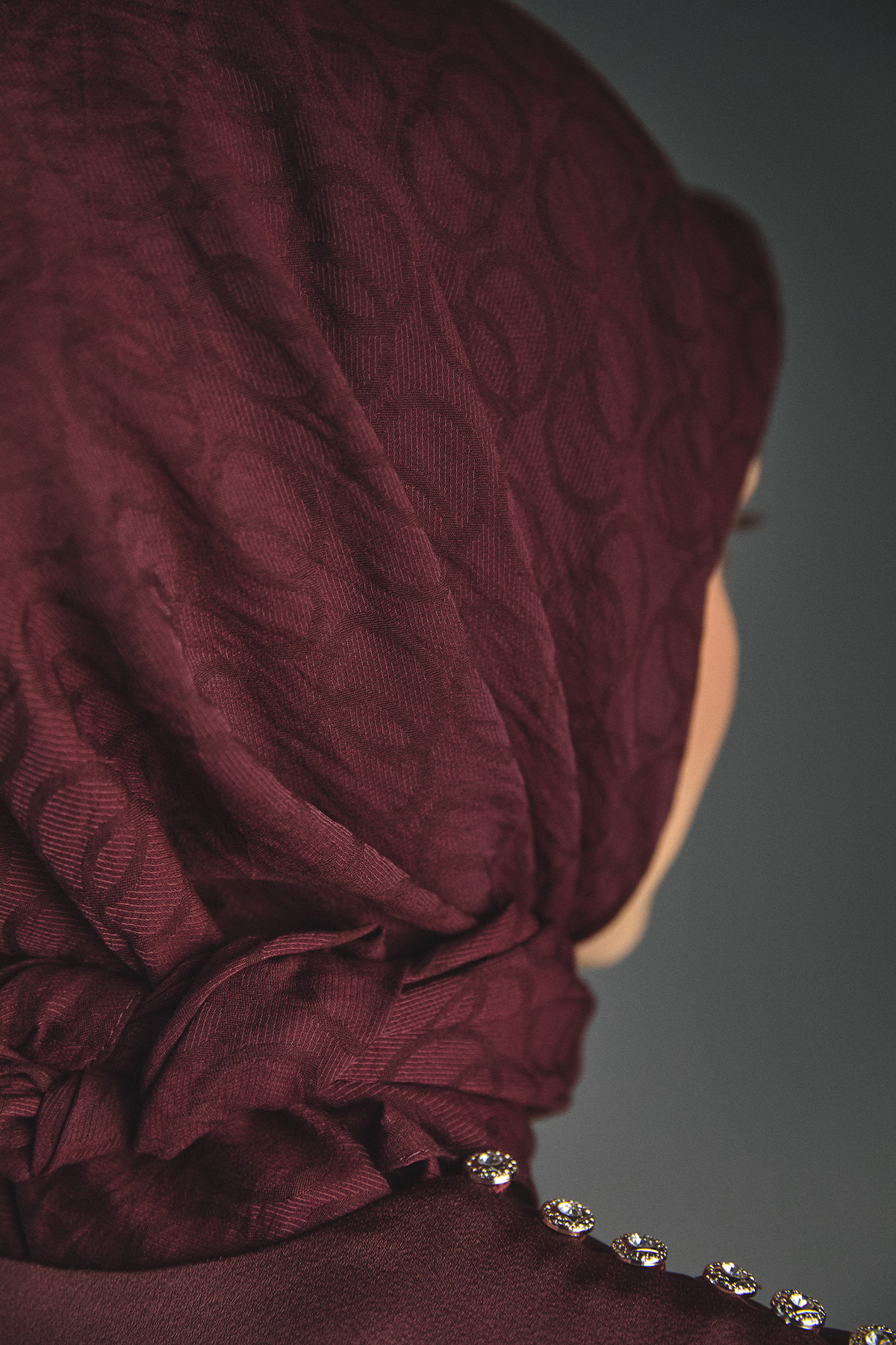 Yuvarlak Desenli Viskon Eşarp