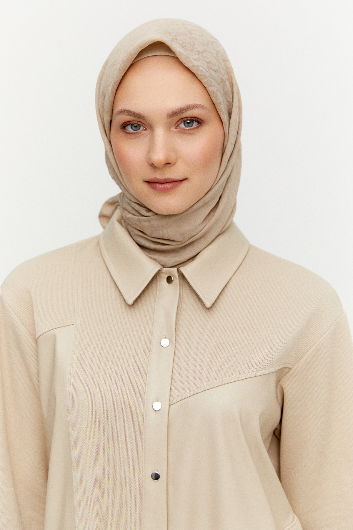 Yuvarlak Desenli Viskon Eşarp