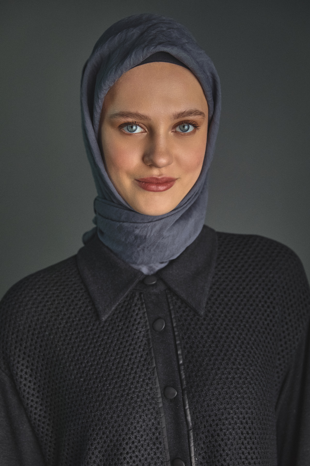 Yuvarlak Desenli Viskon Eşarp