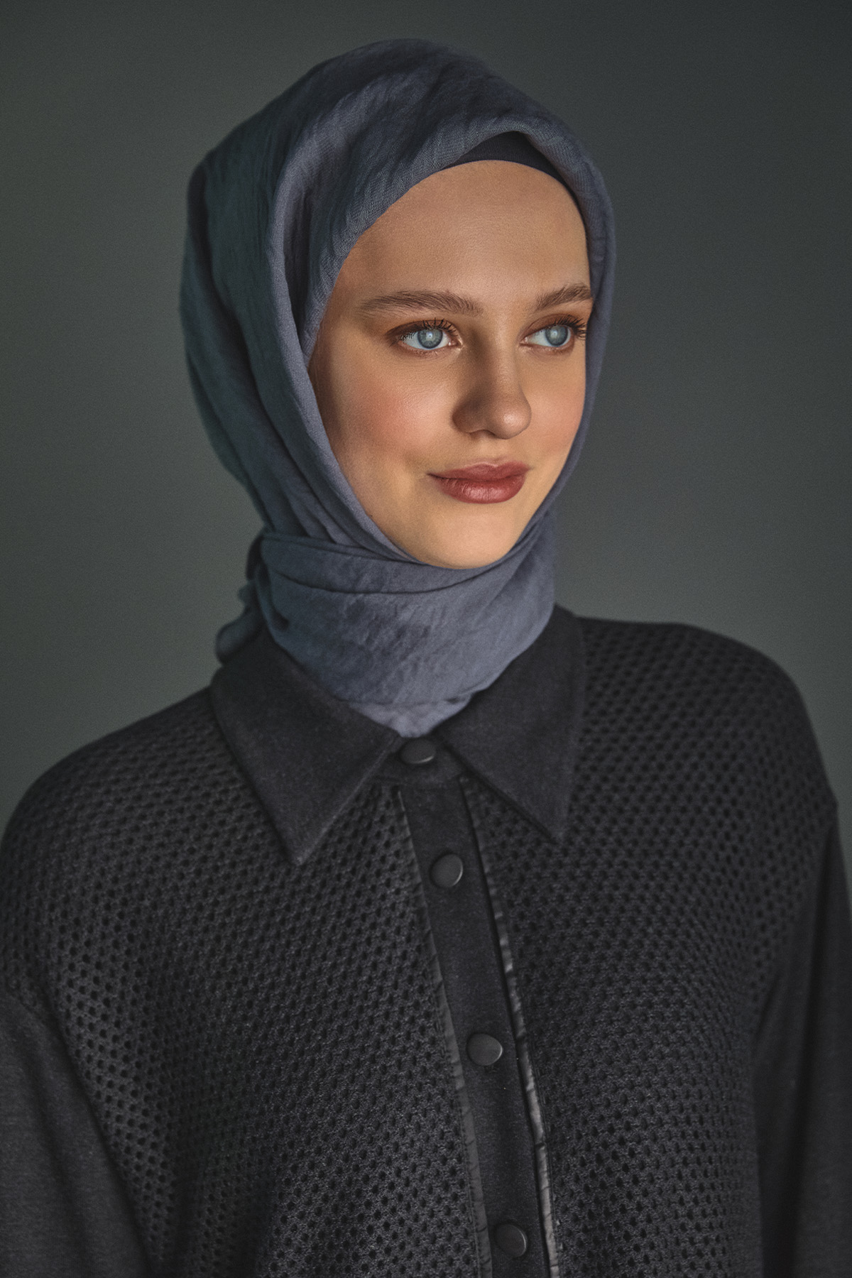 Yuvarlak Desenli Viskon Eşarp