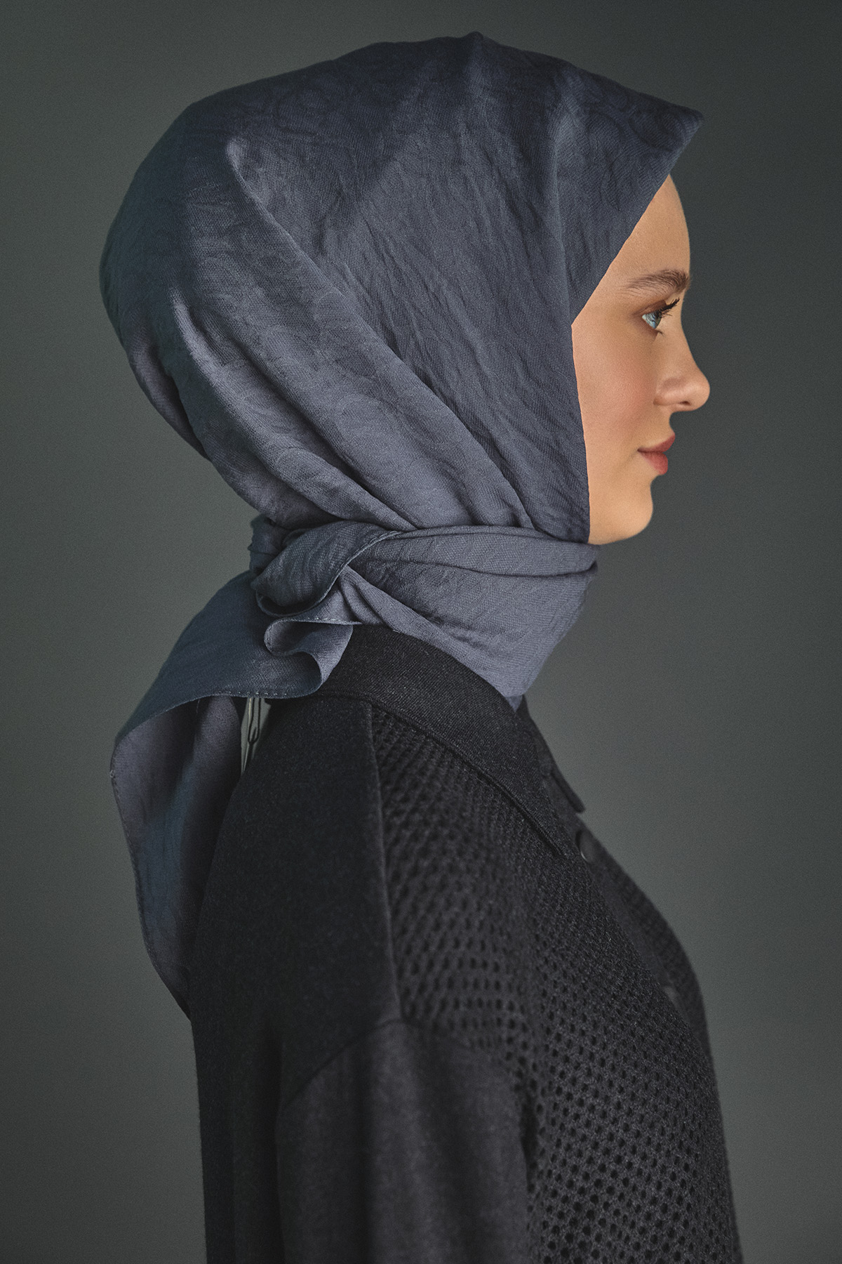 Yuvarlak Desenli Viskon Eşarp