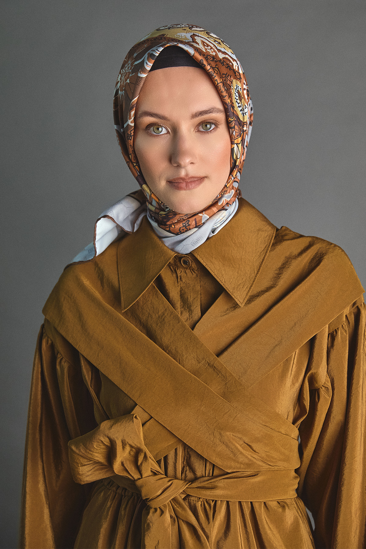 Geleneksel Motifli Jakarlı Eşarp