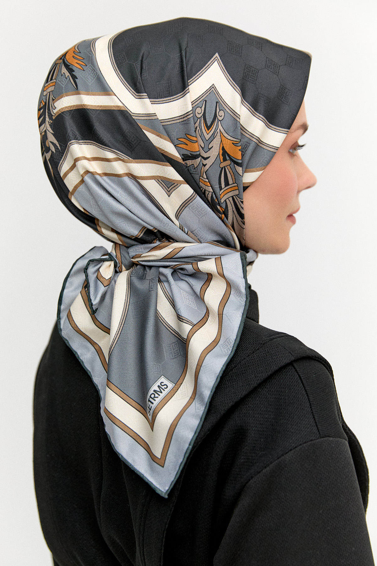 Geometrik Motifli Eşarp, Tesettür Giyim