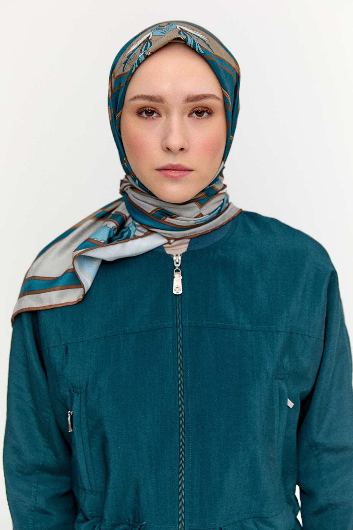 Geometrik Motifli Eşarp, Tesettür Giyim