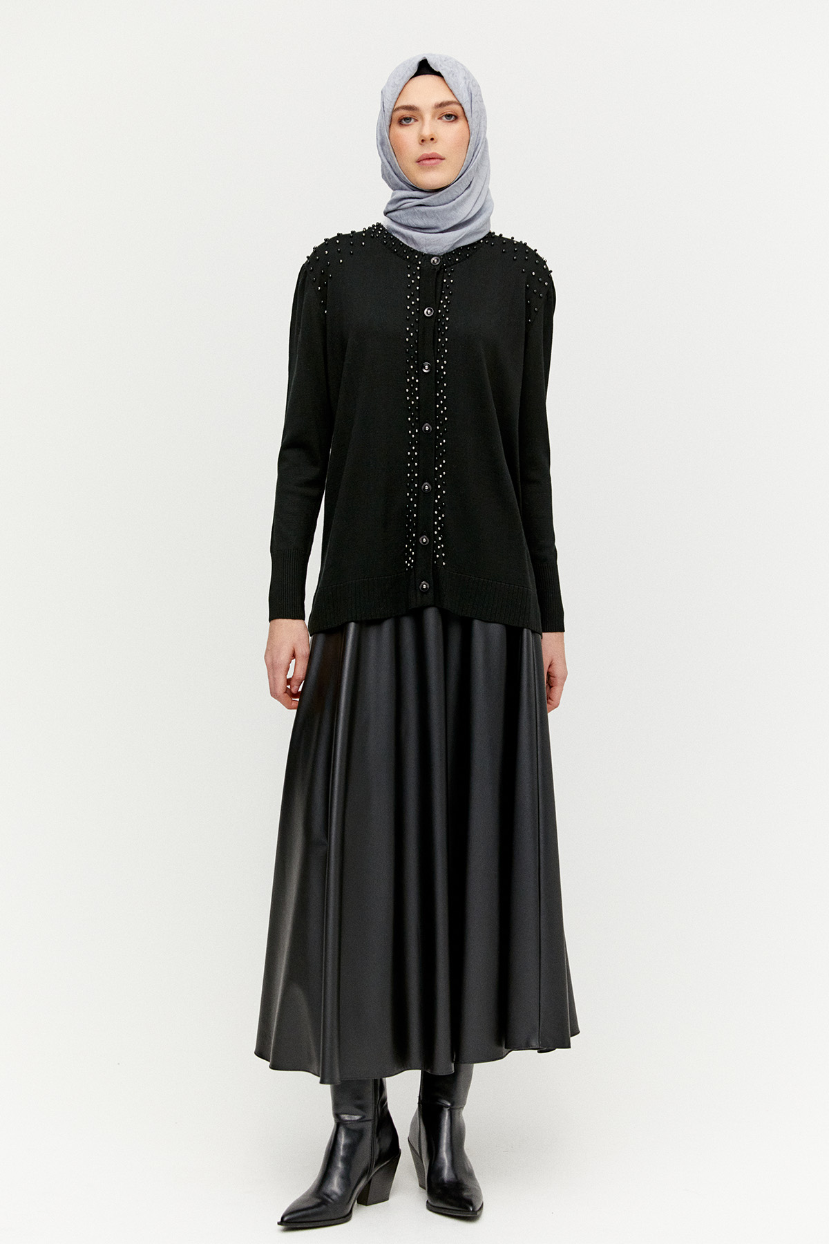 İncili Triko Hırka