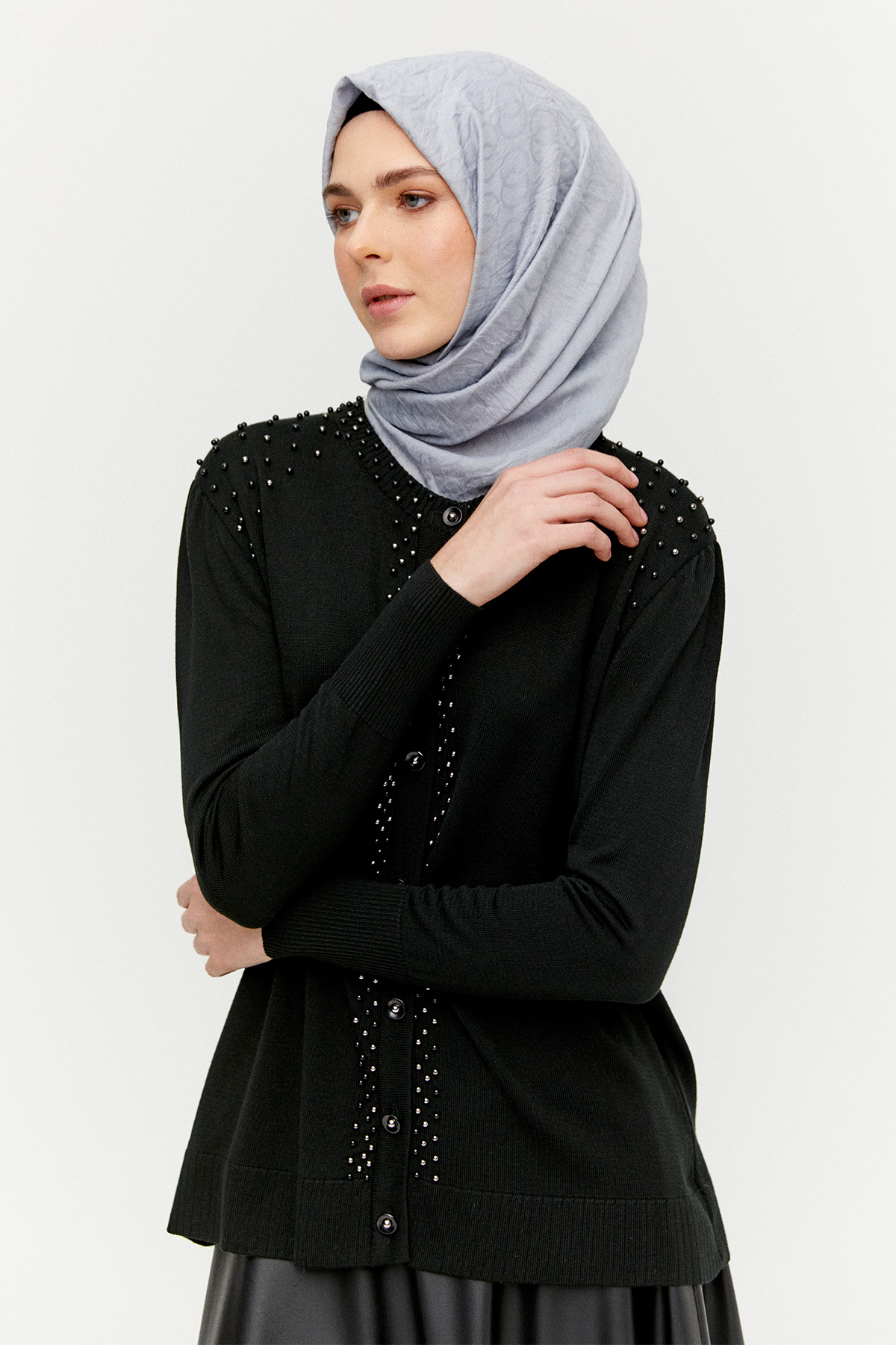 İncili Triko Hırka