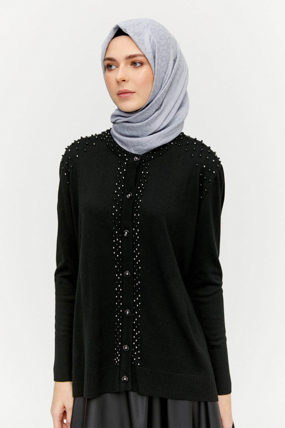 İncili Triko Hırka