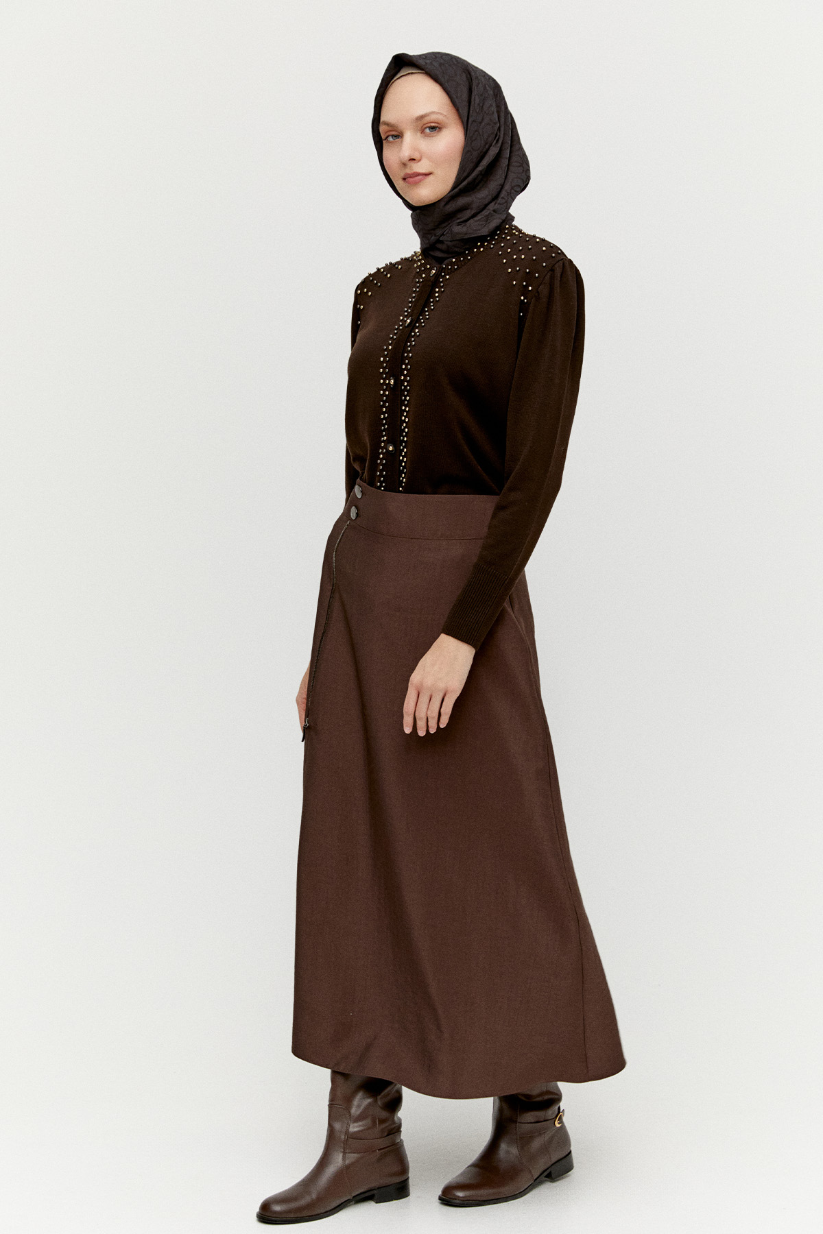 İncili Triko Hırka