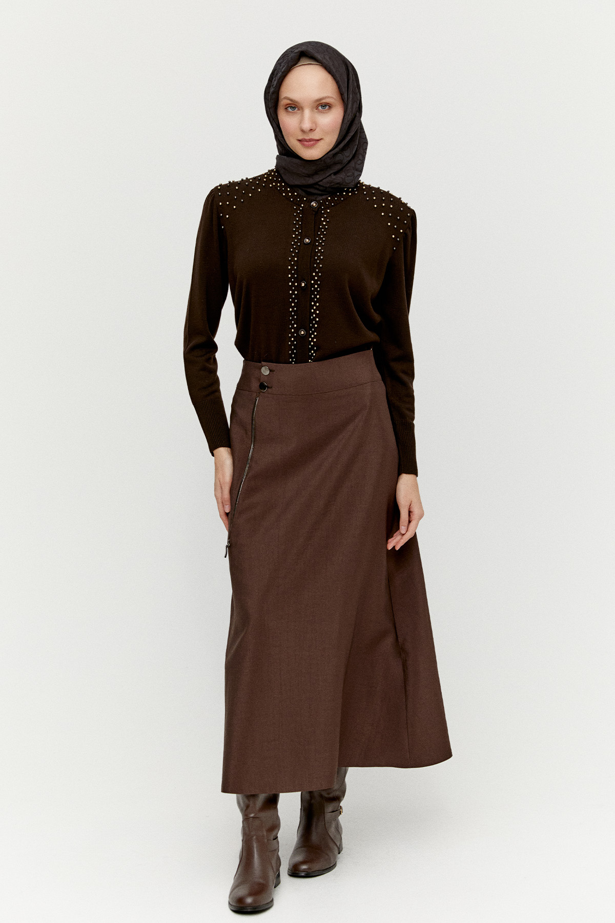 İncili Triko Hırka