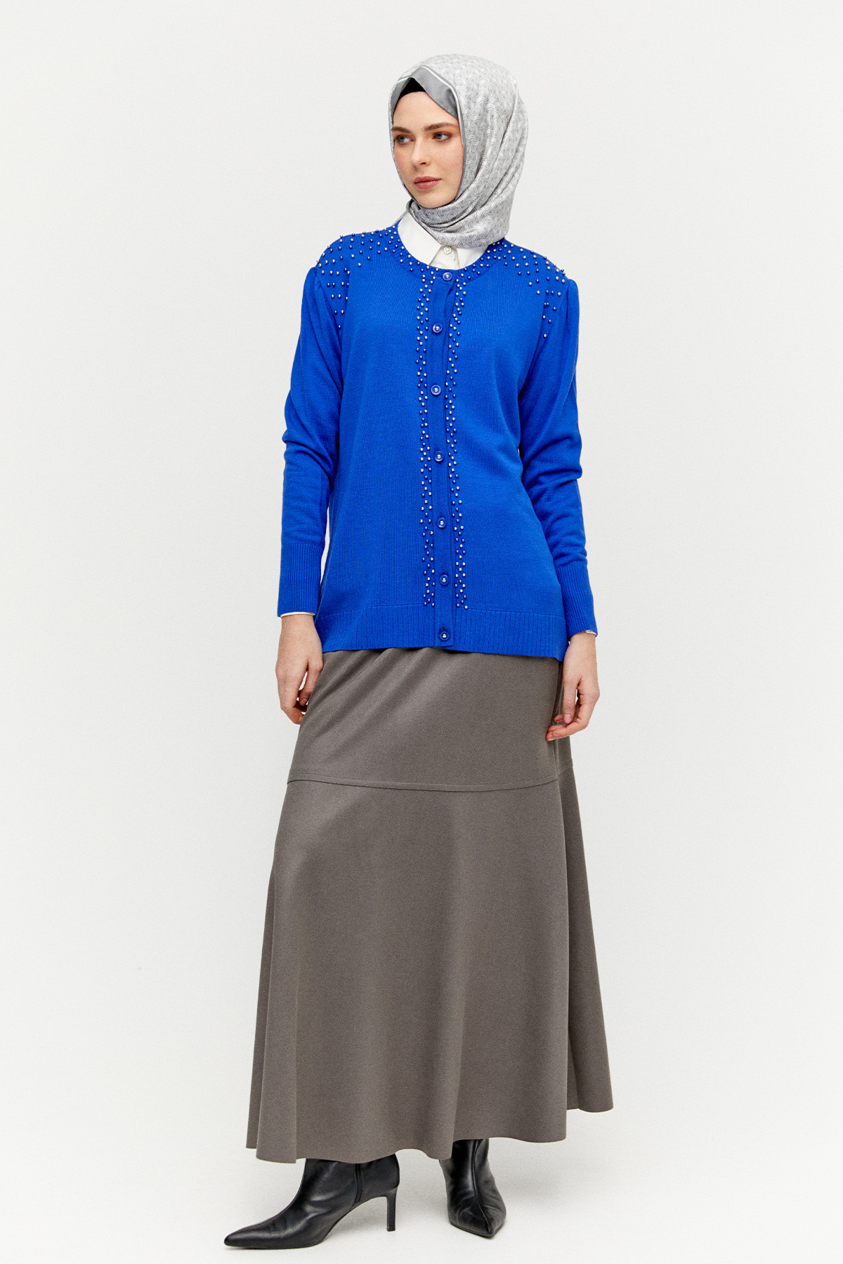 İncili Triko Hırka