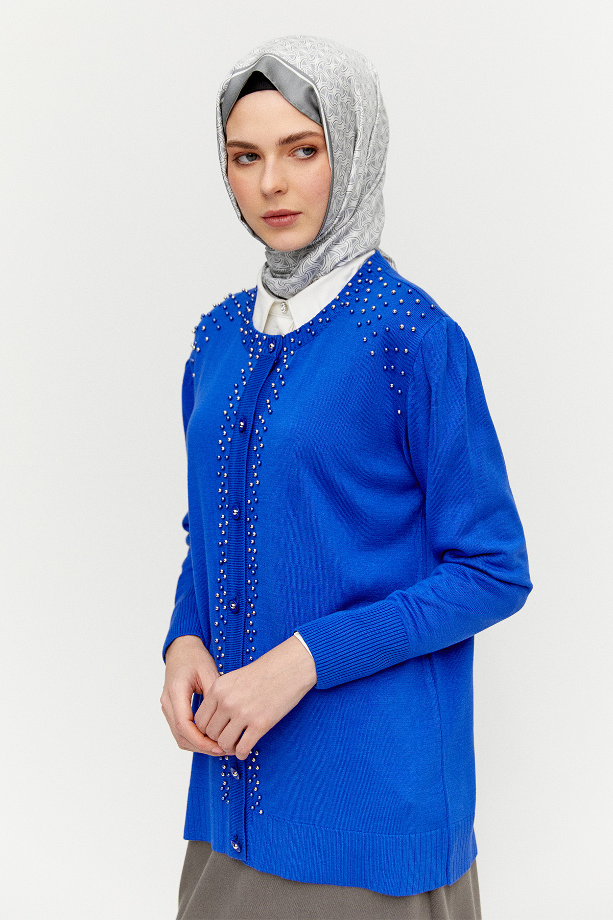 İncili Triko Hırka