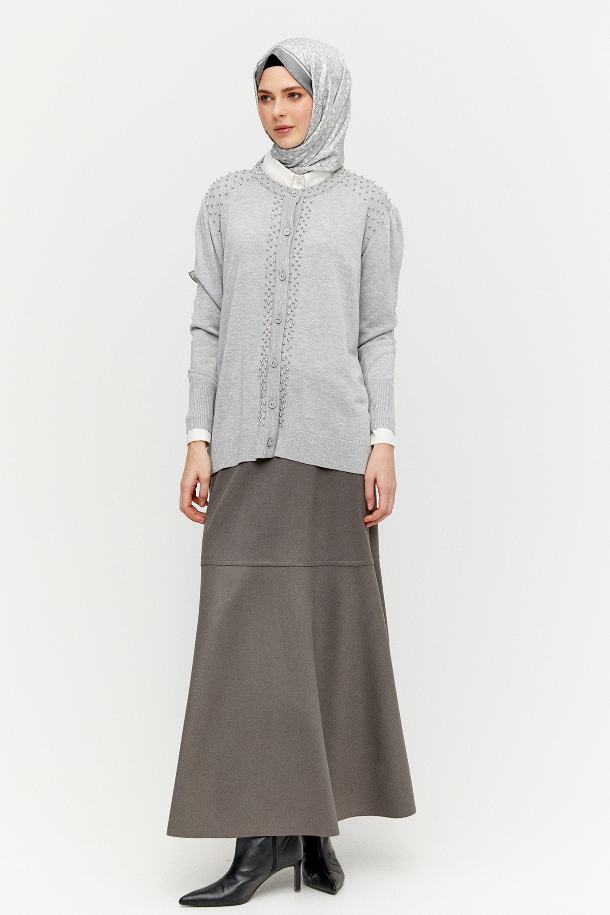 İncili Triko Hırka