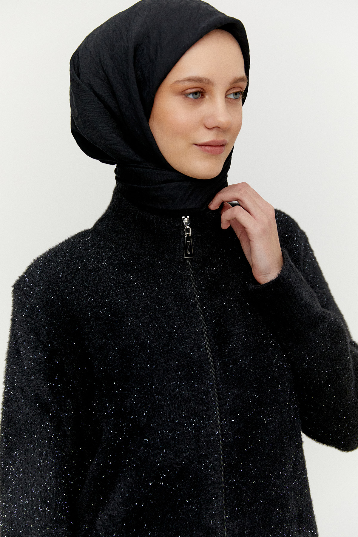 Sim Detaylı Ribanalı Triko Hırka