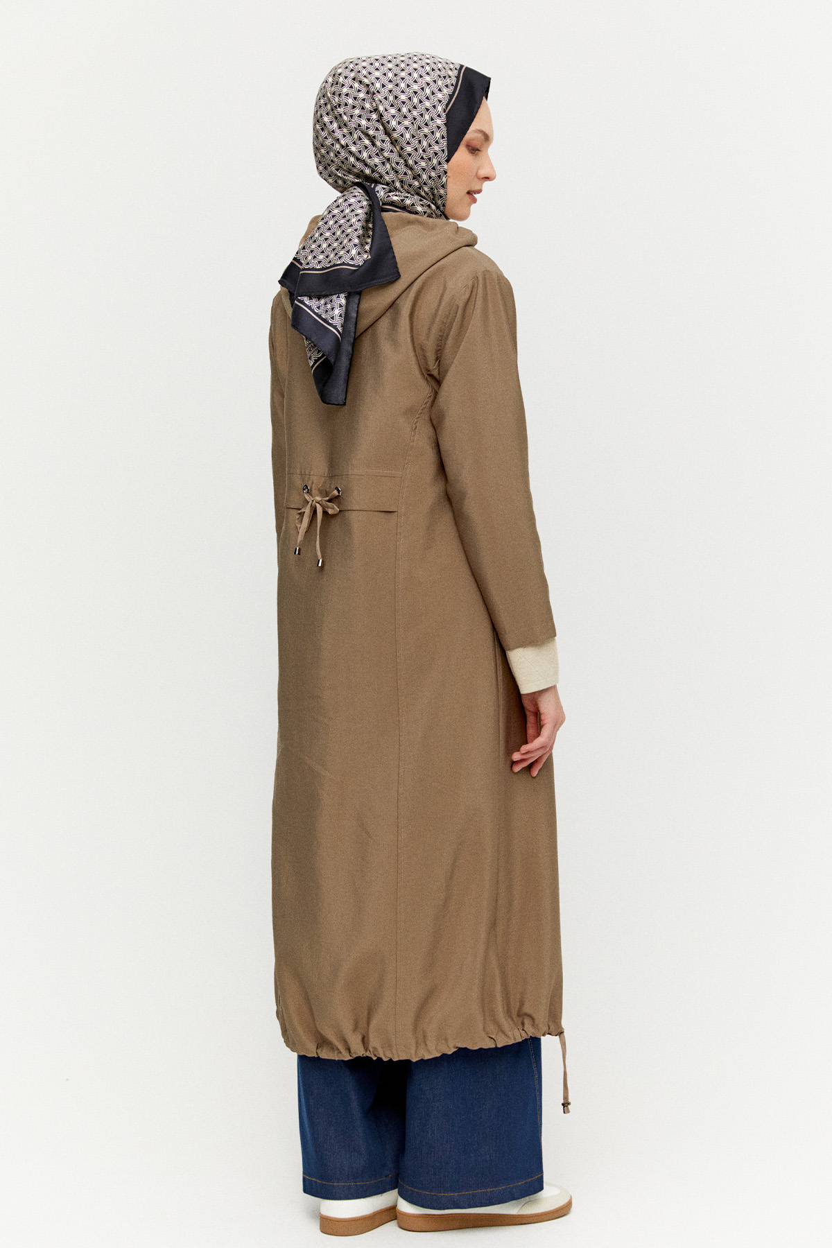 Agraf Kopçalı Baklava Desenli Triko Hırka