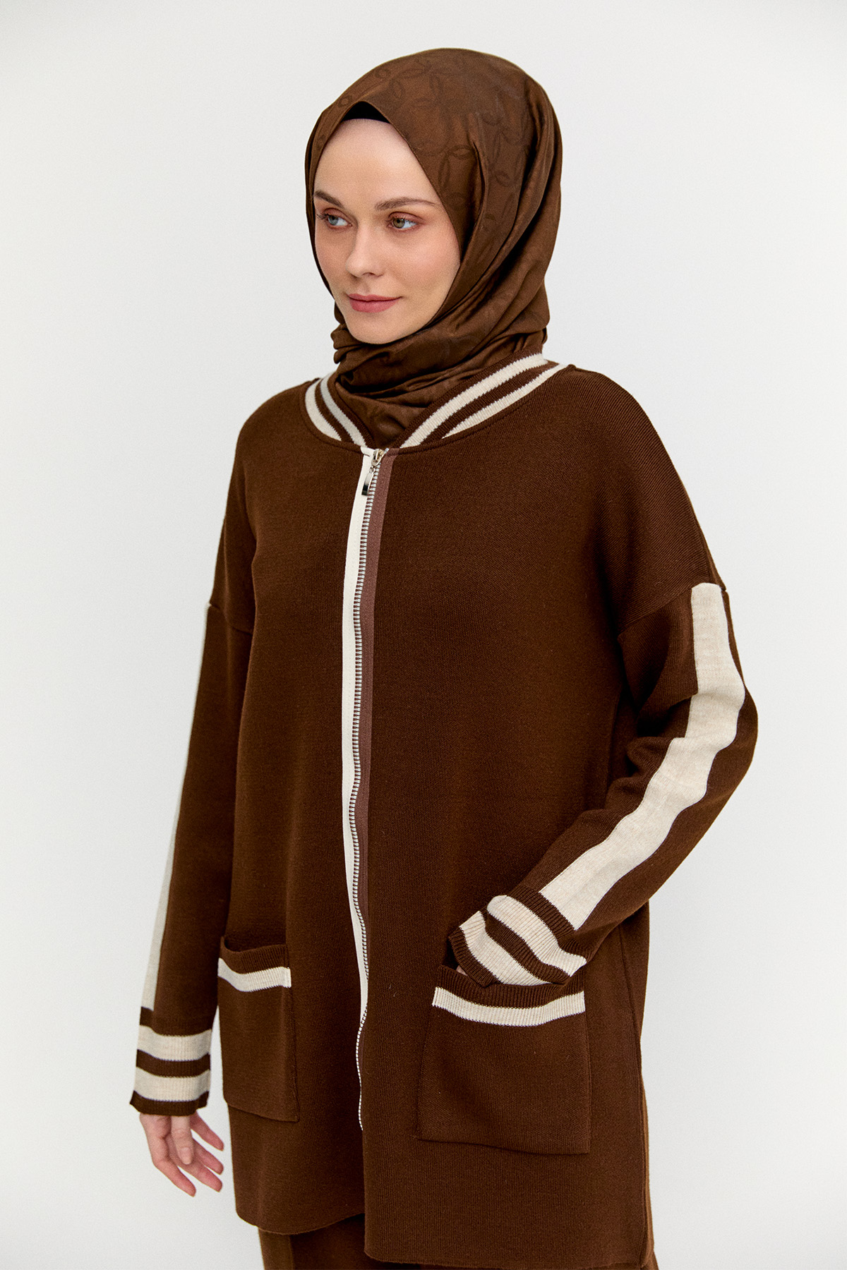 Çift Renkli Bomber Takım, Tesettür Giyim