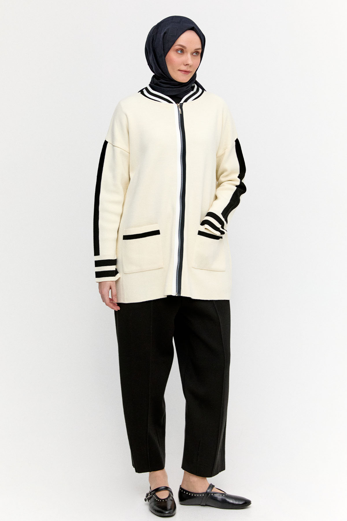 Çift Renkli Bomber Takım, Tesettür Giyim