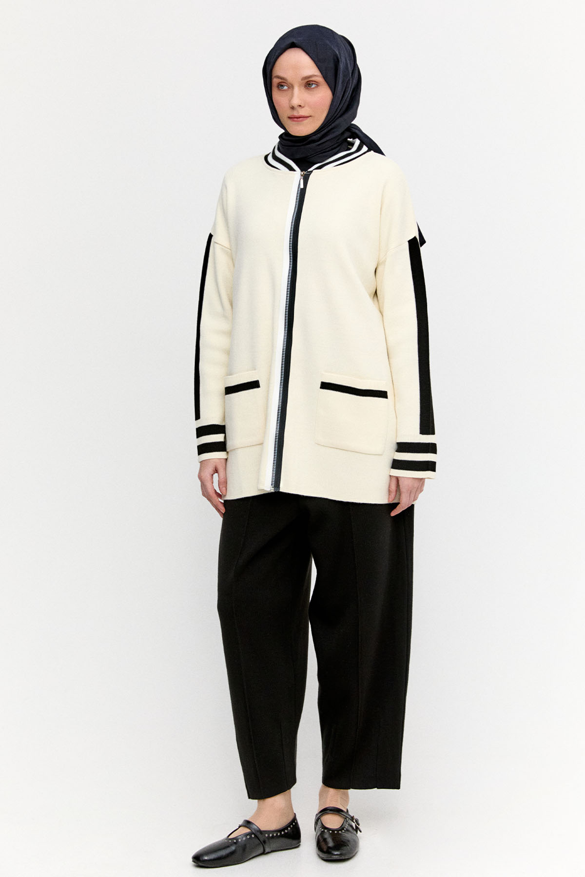 Çift Renkli Bomber Takım, Tesettür Giyim