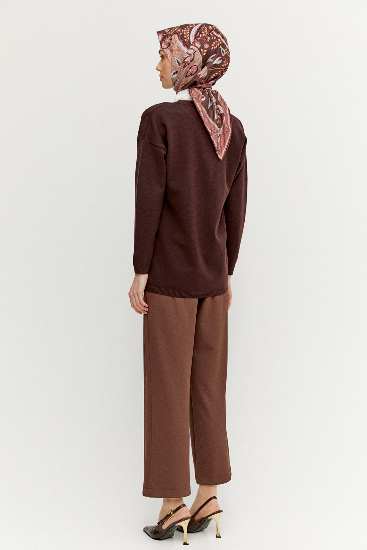 Baklava Desenli Triko Hırka, Tesettür Giyim