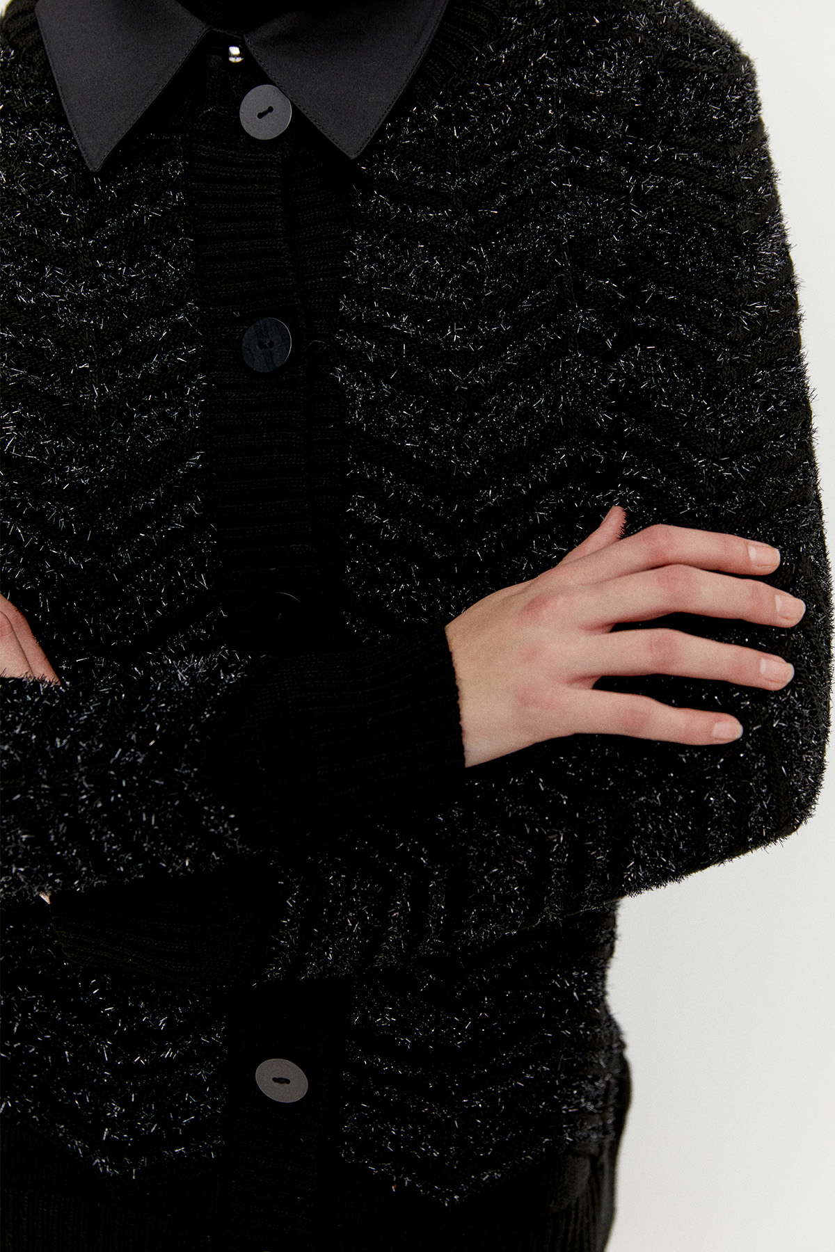 Sim Detaylı Triko Hırka