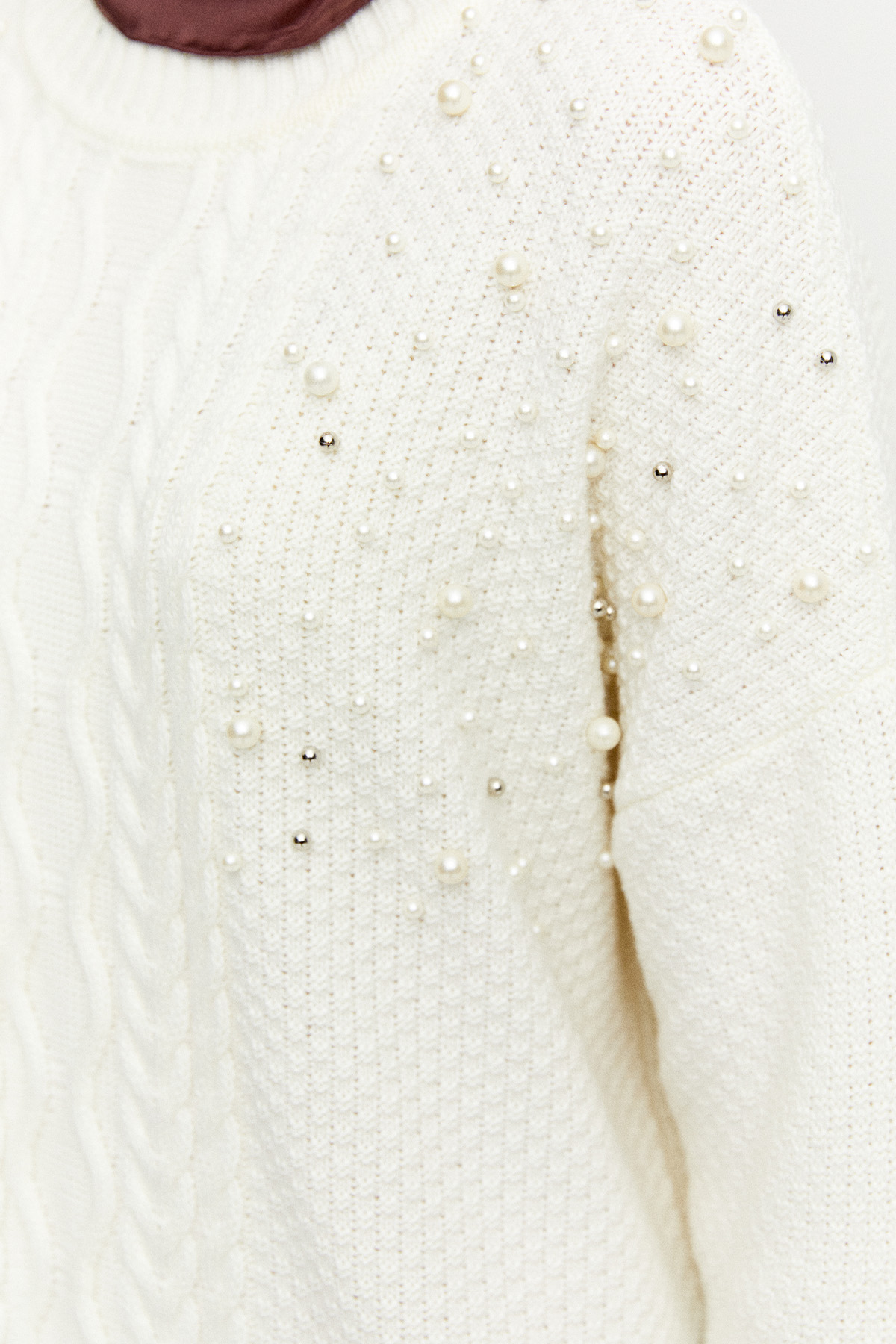 Taş Detaylı Triko Tunik