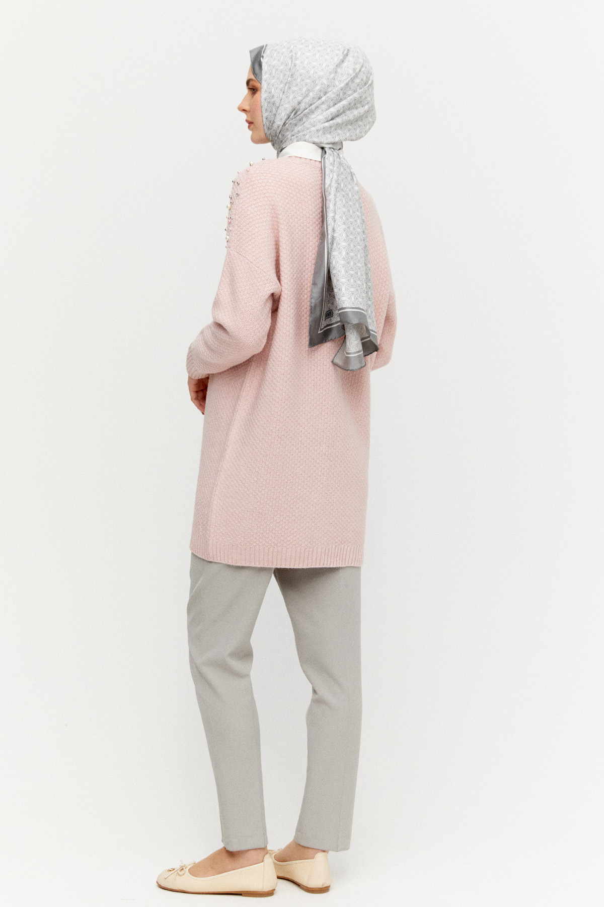 Taş Detaylı Triko Tunik