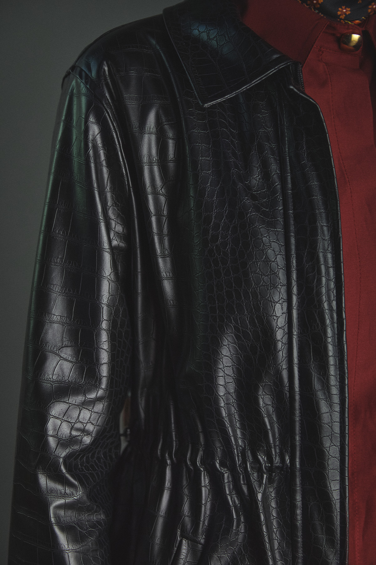 Croco Görünümlü Kap