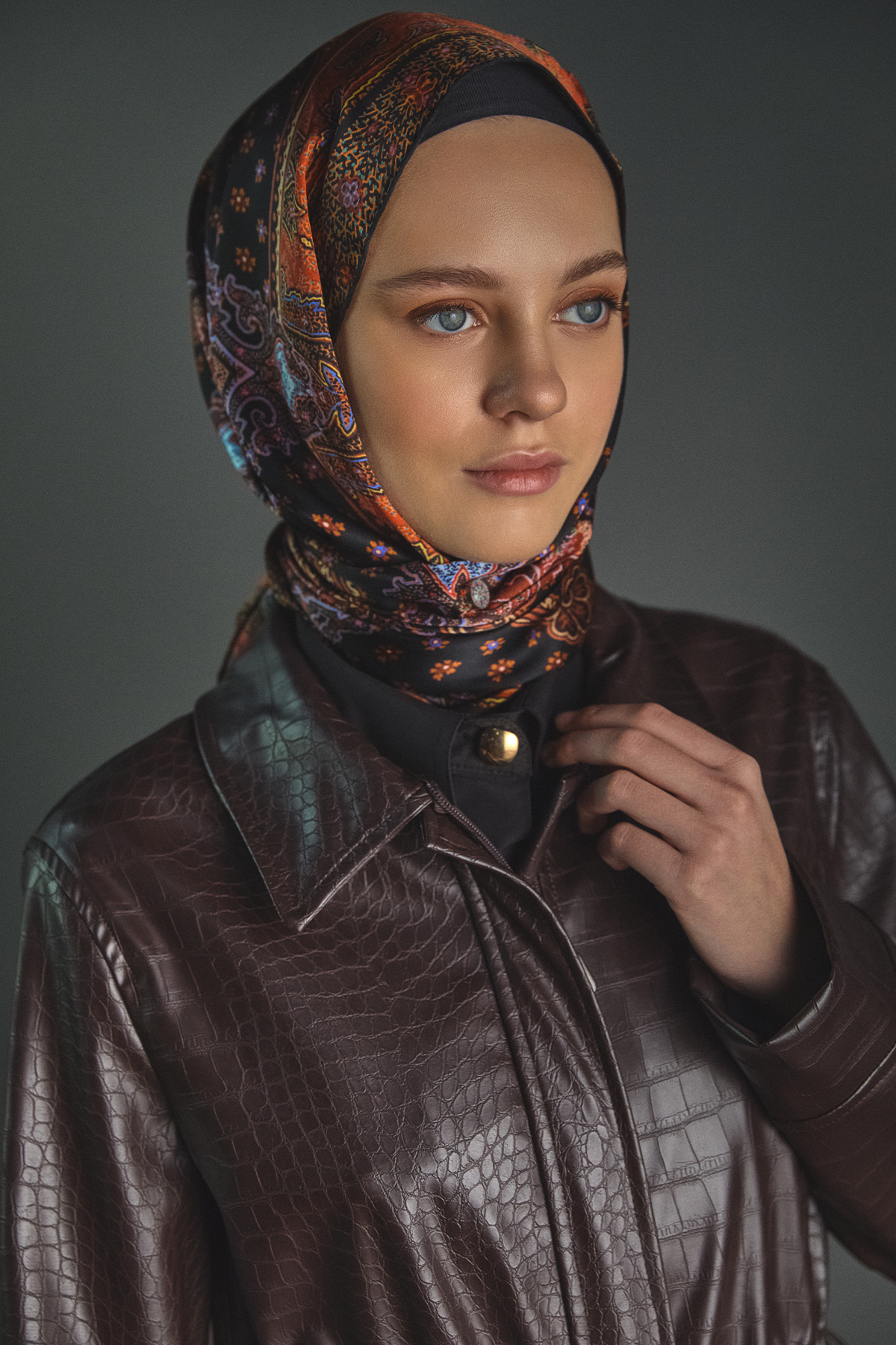 Croco Görünümlü Kap