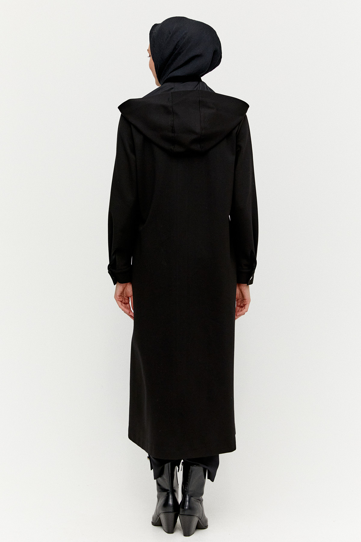 Çıkarılabilir Kapüşonlu Fermuarlı Kap