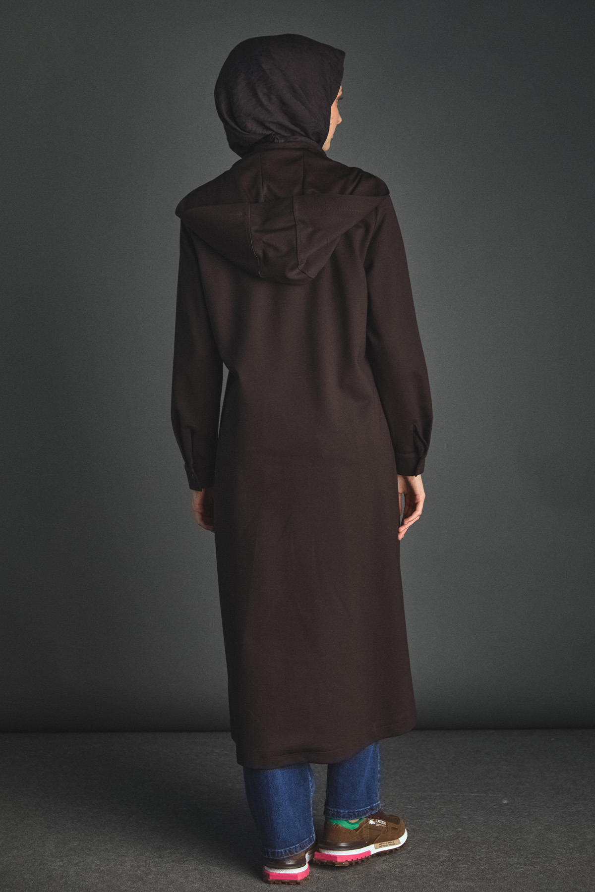 Çıkarılabilir Kapüşonlu Fermuarlı Kap