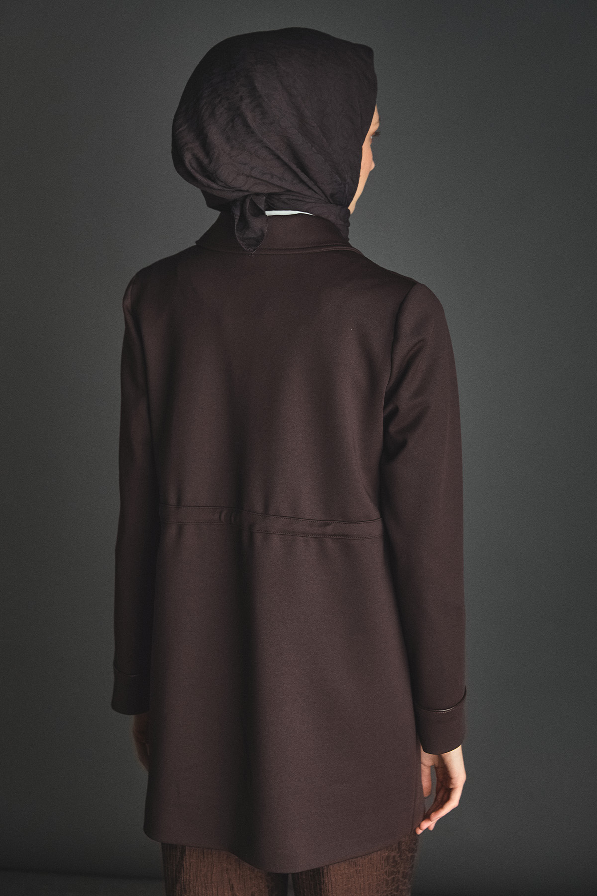 Deri Kombinli Kuşaklı Kap