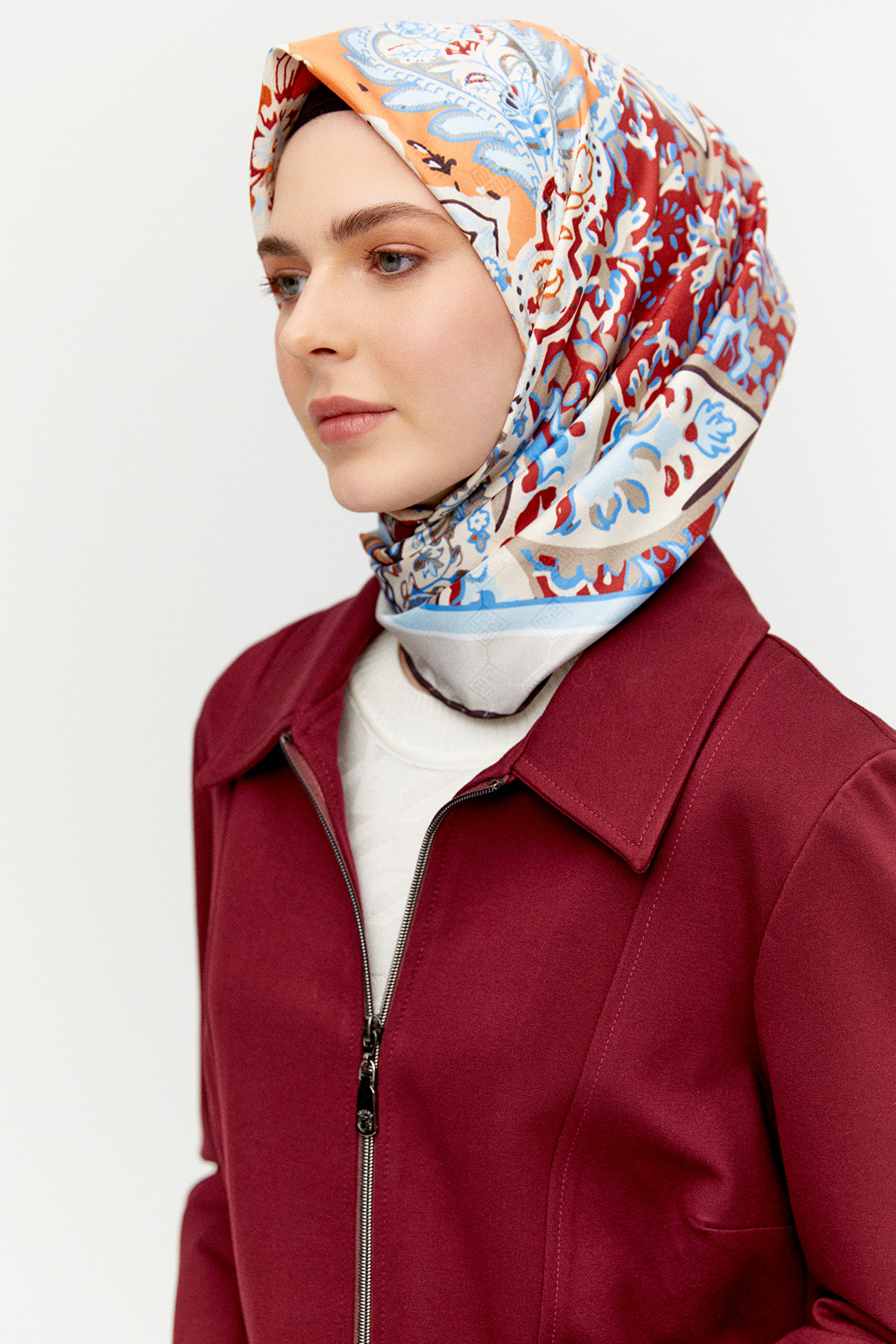 Deri Kombinli Kuşaklı Kap