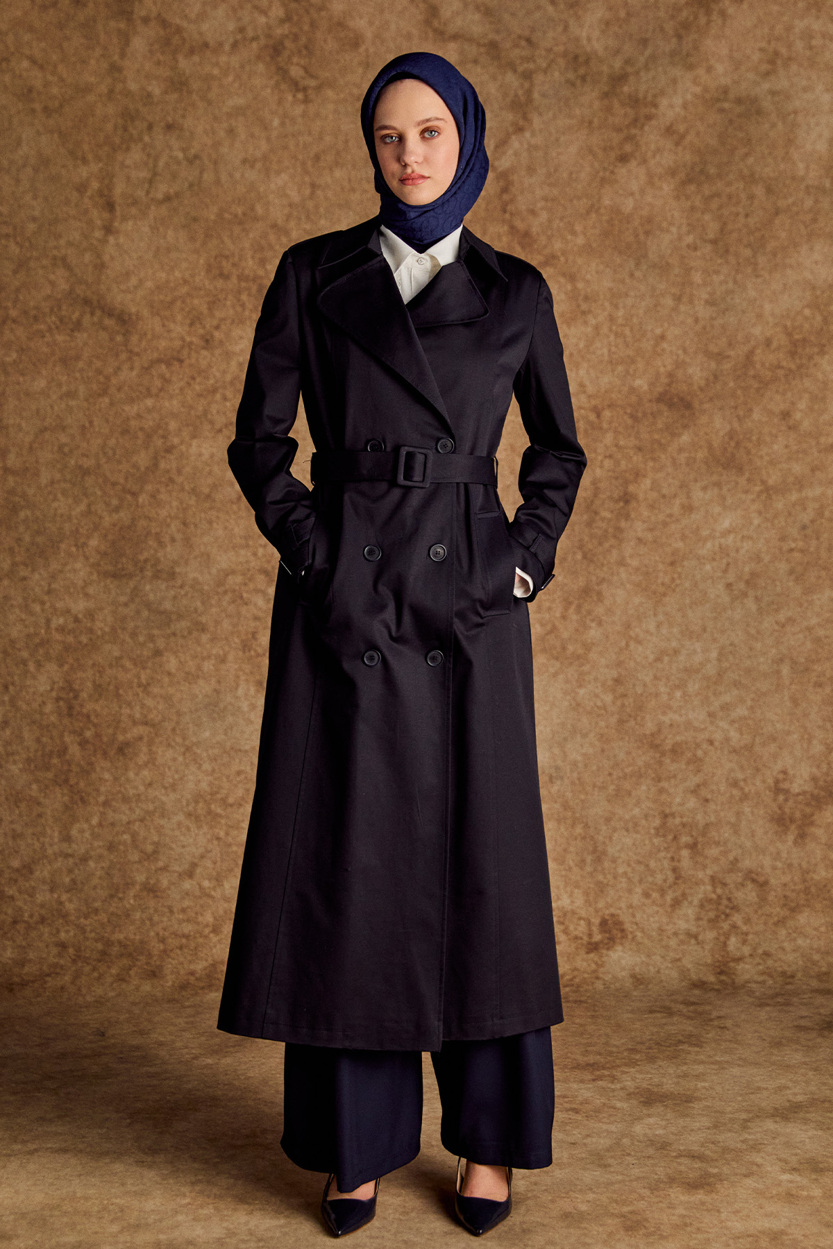 Kruvaze Paraşüt Detaylı Pamuk Kap